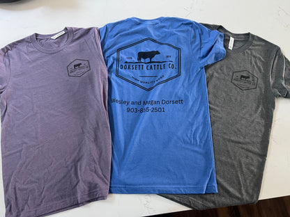 Dorsett Cattle Company T-shirt-Adult