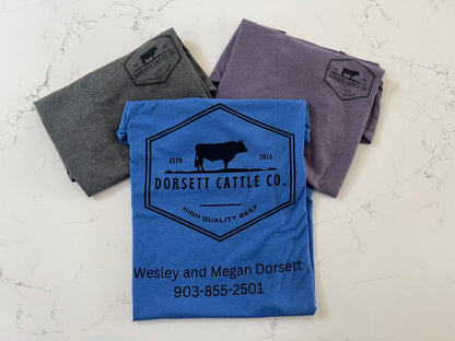 Dorsett Cattle Company T-shirt-Adult